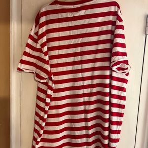 Ralph Lauren red and white polo tee shirt.